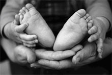 a childs feet